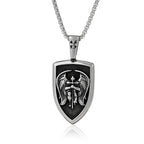 Stainless Steel St. Michael Archangel Pendant Necklace Men Vintage Warrior Knight Religious Jewelry Best Gift Dropshipping