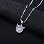 Iced Out Demon Pendant — 14K Gold