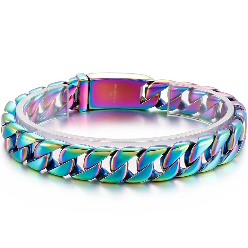 Luxury Gold Color Bracelet Man Friendship Men's Bracelets & Bangles In Metal Stainless Steel On Hand Jewelry Gifts For