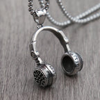 DJ Headphone Pendant — Stainless Steel