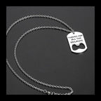 Bone Sweater Pendant — Stainless Steel
