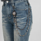 Dice Rivet Heavy Duty Pants Chain — Black-Tone Jeans Chain
