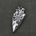 Stainless steel Nordic Rune Thor\'s Hammer Pendant Odin Celts Valknut Thors axe Necklace Men's Amulet Jewelry