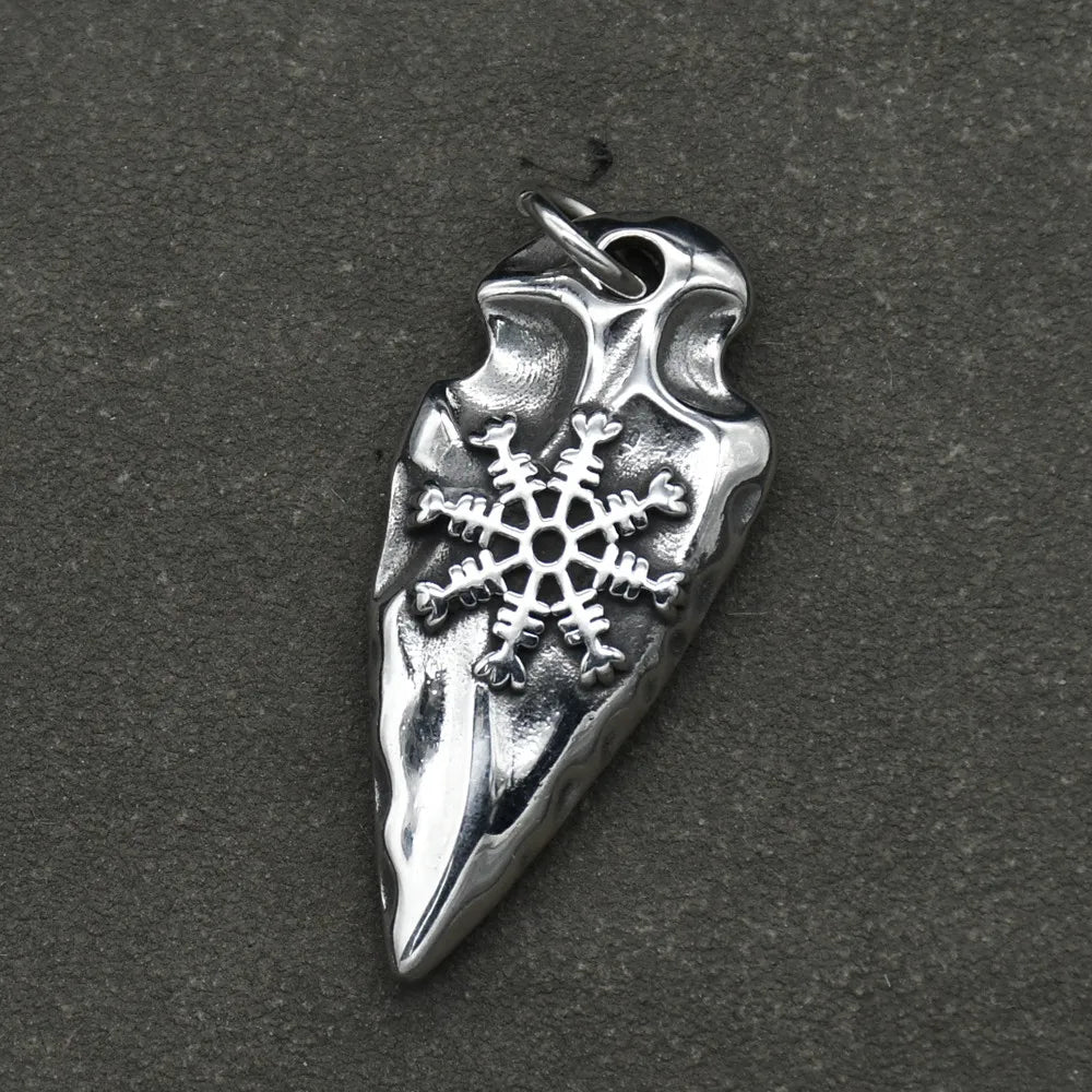 Stainless steel Nordic Rune Thor\'s Hammer Pendant Odin Celts Valknut Thors axe Necklace Men's Amulet Jewelry