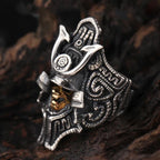 Classic silver 925 replica design geometric mens rings inlay diamond retro Embossed handsome ring banquet party jewelry gift