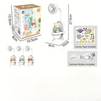 Creative Toilet Tabletop Fan HighStrong Wind Rechargeable Desktop Fan With Pen Holder Desk Fan for Kids Adults Home