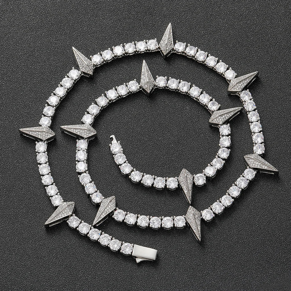 Iced Out Black Tennis Necklace 5MM