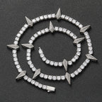 Iced Out Black Tennis Necklace 5MM