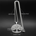 Tree of Life Pendant — Stainless Steel
