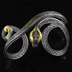 Viking Style Dragon Bracelet Retro Intricate Carving Adjustable Cuff Bangle Unique Norse Gothic Jewelry Gifts for Men