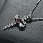 Cross Snake Steel Pendant European American Versatile