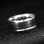 Rings For Men 9mm Original Male Classics Black Lassa Craft Comfort Fillet Party Engagement Gift Jewelry,Engraving