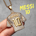 Football Jersey Pendant Necklace — Stainless Steel