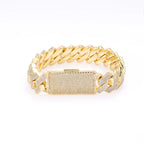 Iced Out Cuban Bracelet Stainless Steel 18/22MM