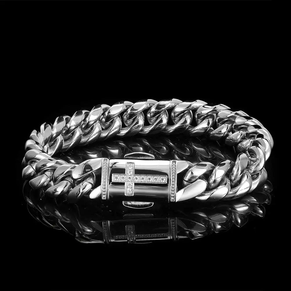 Stainless Steel Cuban Chain Necklace 12MM