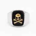 Simple Skull Biker Ring — Stainless Steel