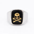 Simple Skull Biker Ring — Stainless Steel