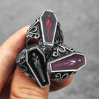 Gothic Vampire Coffin Ring — Stainless Steel
