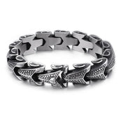 Viking Dragon Curb Chain Bracelet — Stainless Steel