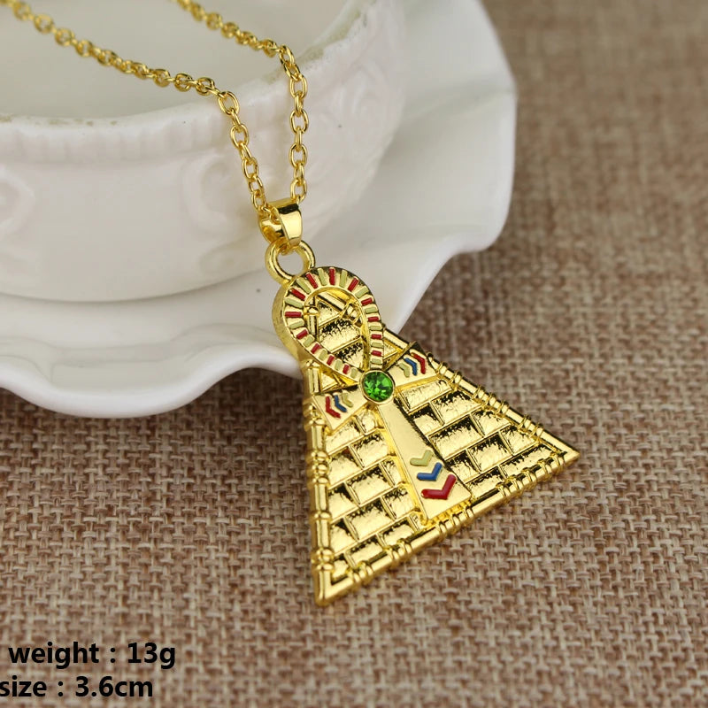Anime Cross Chain Pendant Necklace — Zinc Alloy