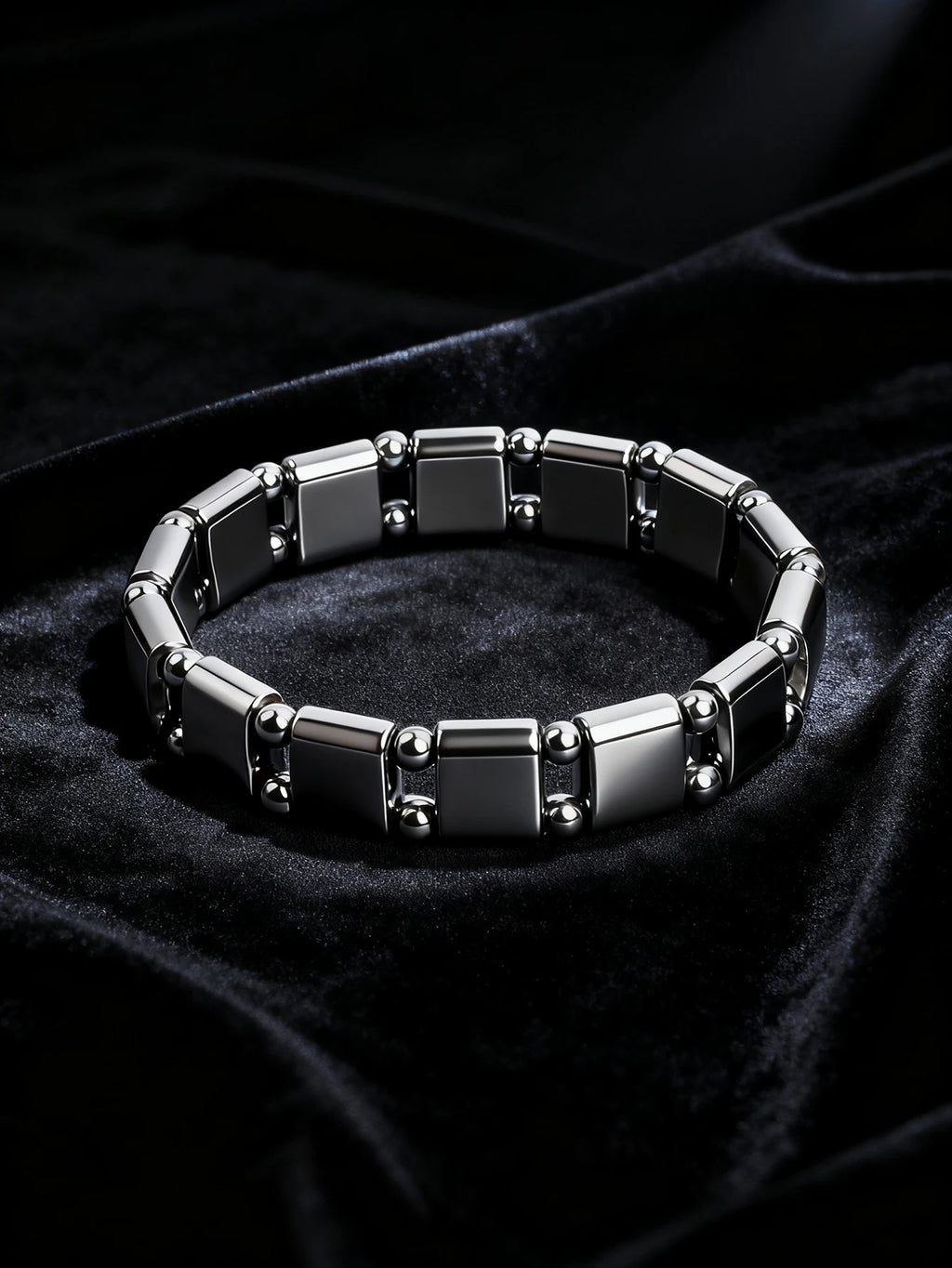 Men's Bracelet Natural Stone Hematite Arrow Bead Beaded Bracelet for Vigour Protection Strength Confidence & Grounding Jewelry