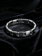 Men's Bracelet Natural Stone Hematite Arrow Bead Beaded Bracelet for Vigour Protection Strength Confidence & Grounding Jewelry