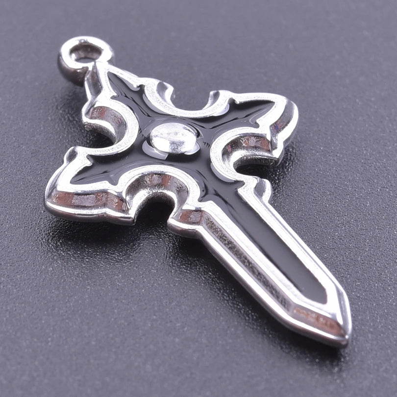 Sword Dagger Wing Pendants DIY Necklace Making — Stainless Steel