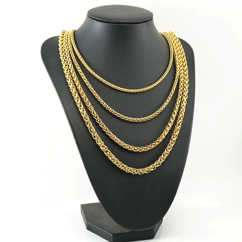 Steel Chain 3mm-6mm Twisted Waterproof Anti-fading