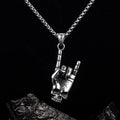 Steel Pendant European American Retro Rock Skeleton