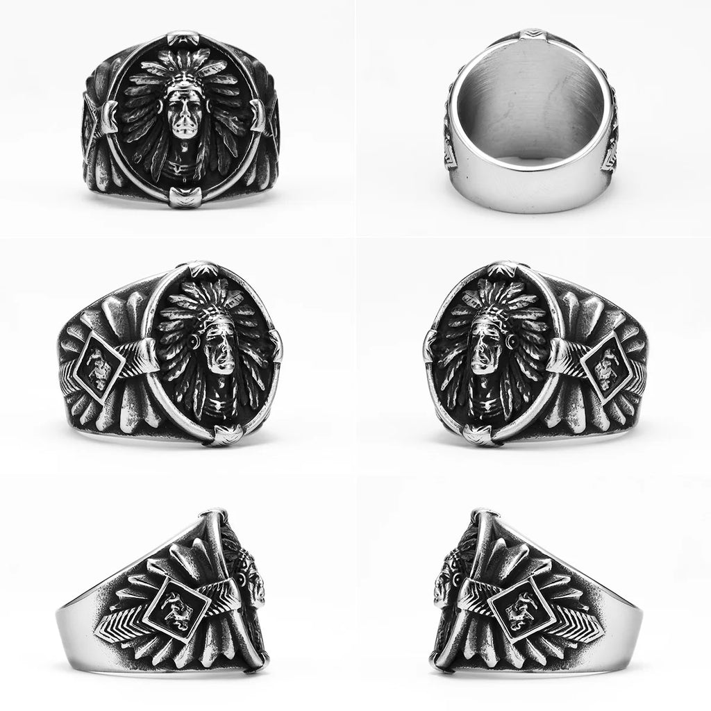 Punk Band Ring for Men and Women — Stainless Steel