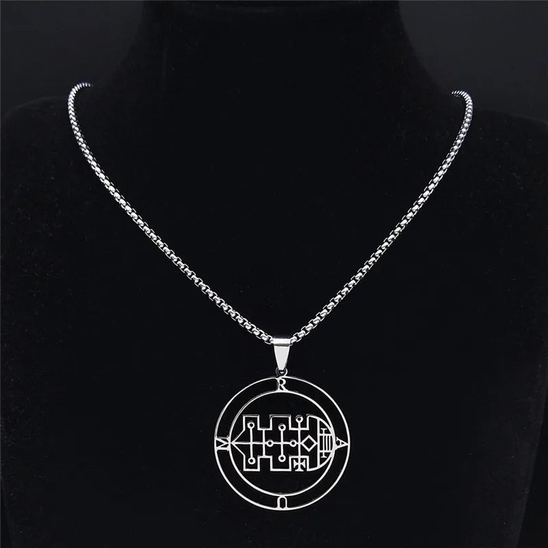 Sigil de Lucifer Raum Necklace — Stainless