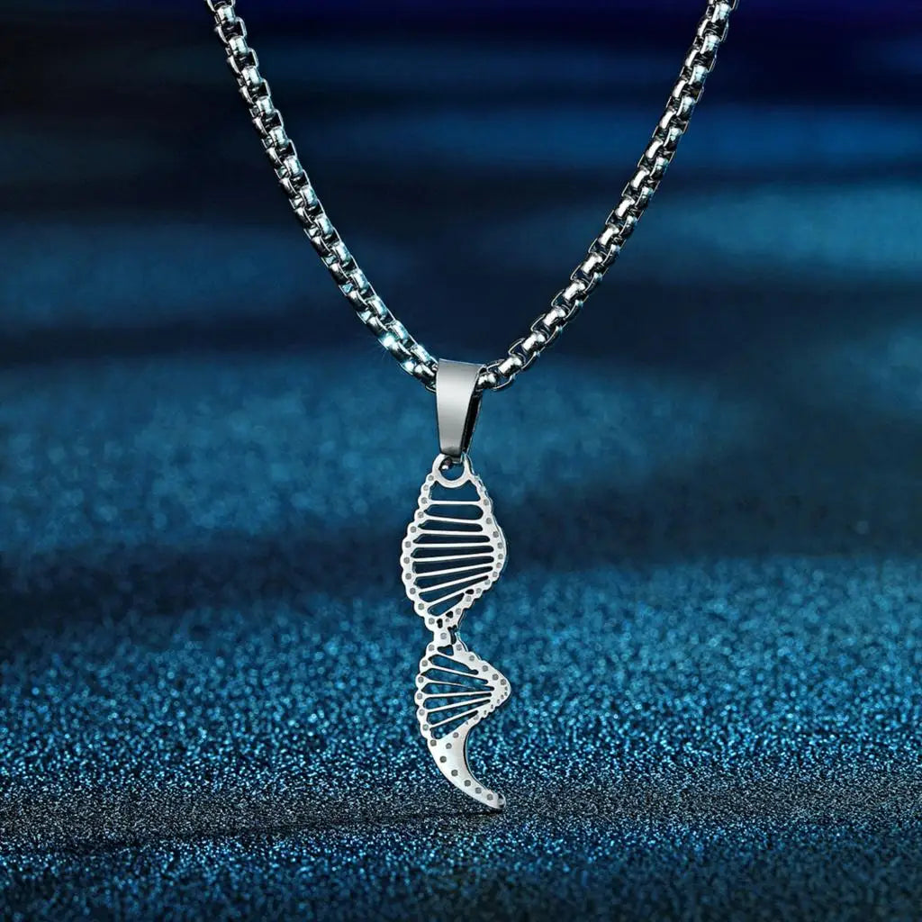 DNA Strand Pendant Necklace