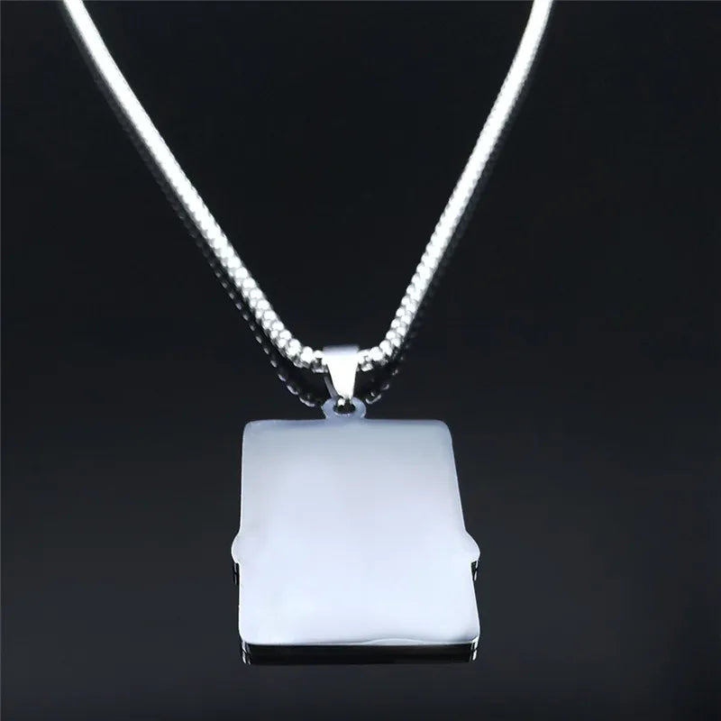 Satan Tarot Inverted Pentagram Pendant Necklace — Stainless Steel