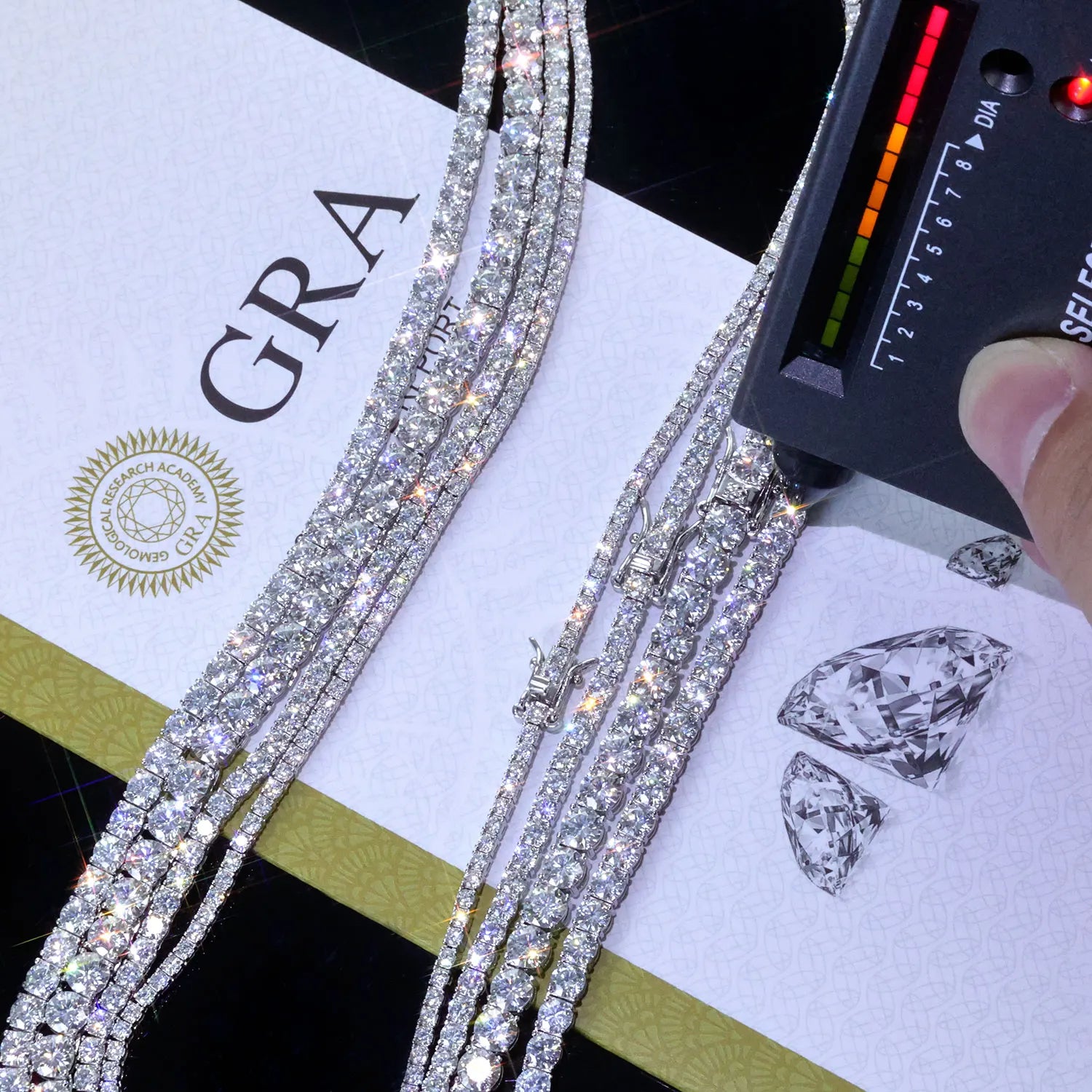 Silver 925 VVS Moissanite Tennis Bracelet 2/3/4/5MM