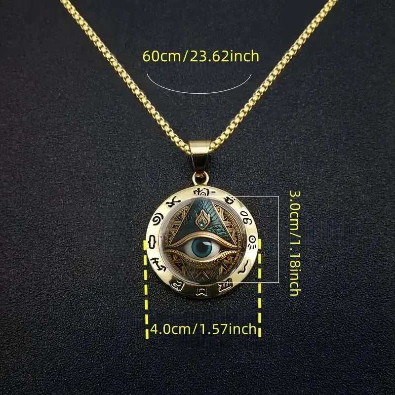 Egyptian Eye Pendant Necklace