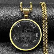 Seal of Solomon Seven Archangels Stainless Steel Necklace Amulet