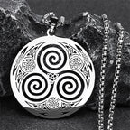 Viking Celtic Stainless Steel Pendant Necklace