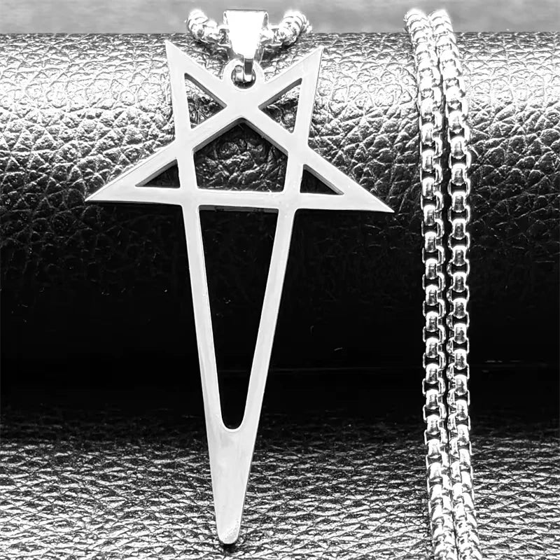 Eye of Horus Pentagram Stainless Steel Pendant Necklace