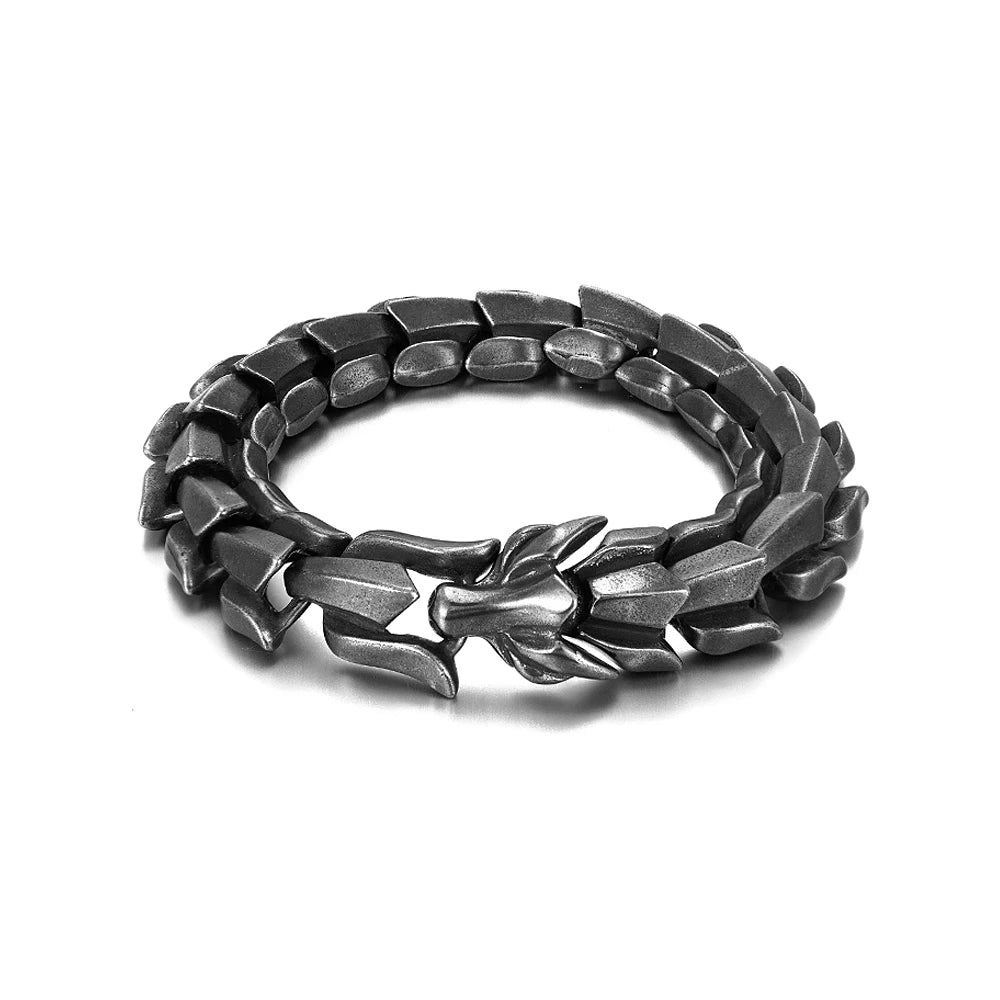 Dragon Viking Steel Bracelet Vintage 316L Nordic