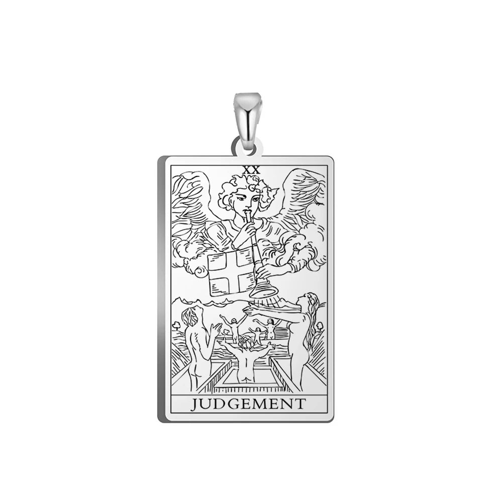 Tarot Major Arcana Amulet Necklace — Stainless Steel
