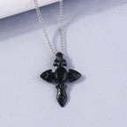 Gothic Skull Love Heart Necklace for Women Men Religious Crucifix Necklaces Punk Jewelry Gifts