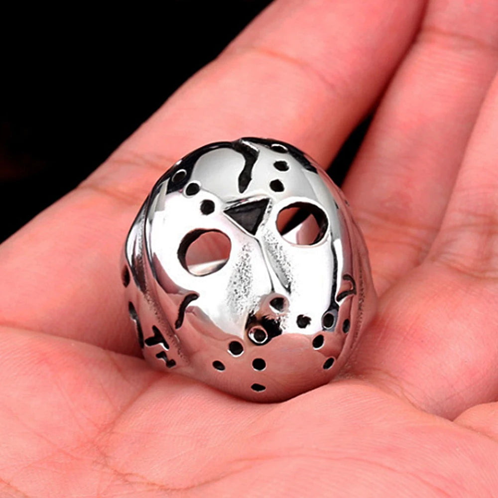 Jason Mask Ring — Stainless Steel