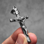 INRI Jesus Cross Pendant — Stainless Steel