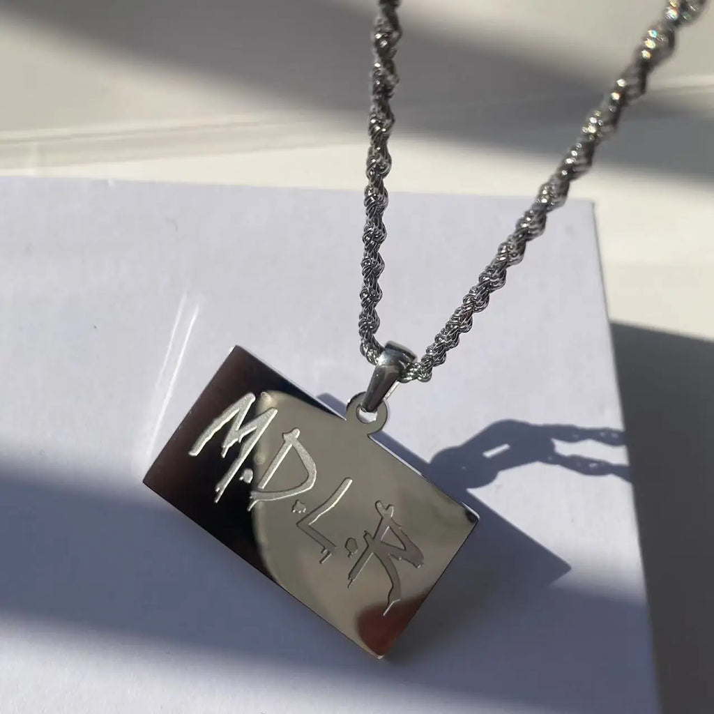 High-quality Stainless Steel Angel and Devil Wings Pendant Necklace, Personalized Design Hip-Hop Men's and Women's Gift Necklace