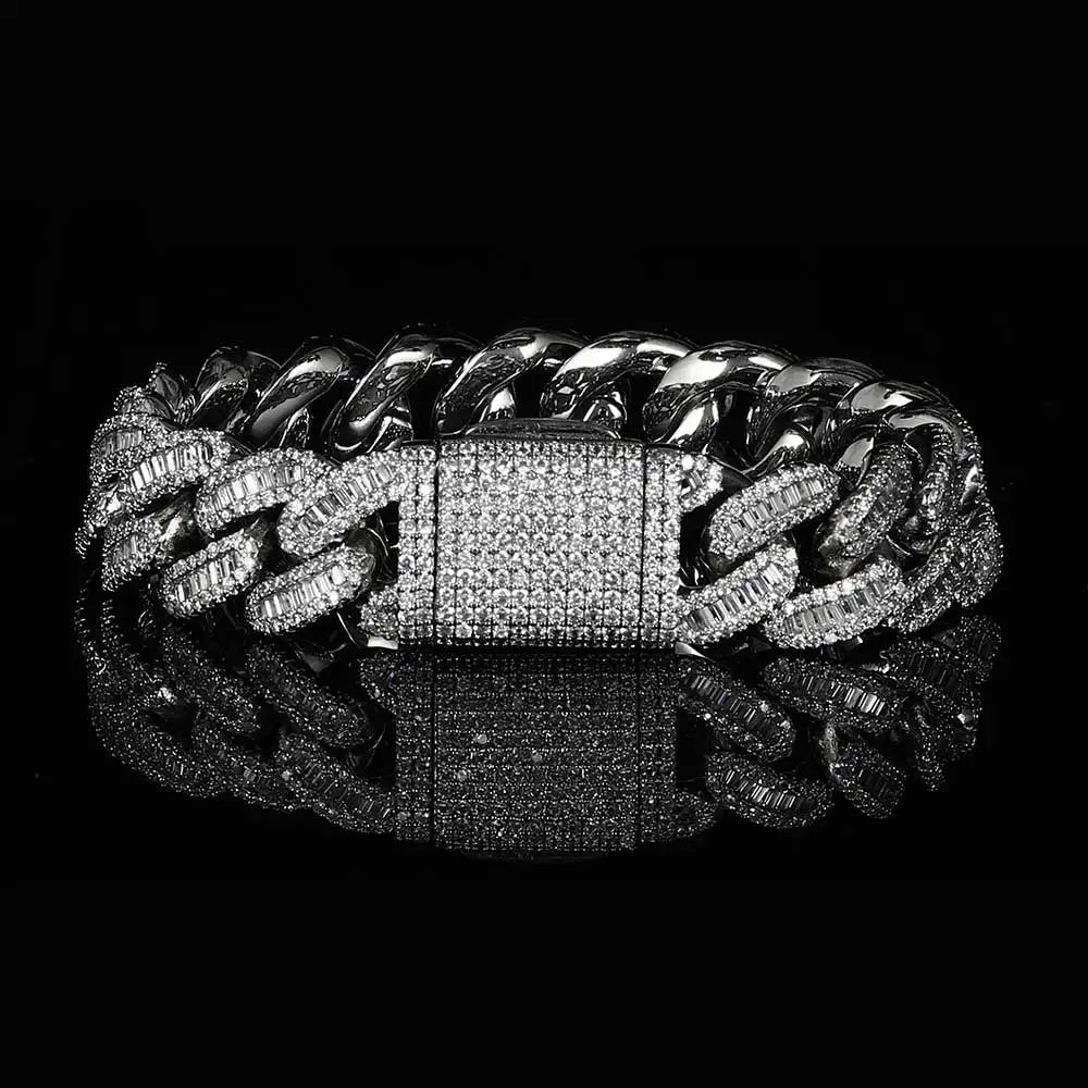 Iced Out Cuban Necklace Stainless Steel 15MM
