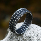 Dragon Steel Ring Punk Vintage Scale Biker Animal
