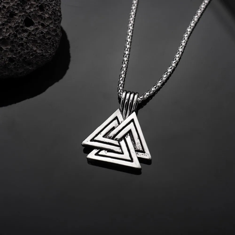 Odin Rune Viking Pendant Necklace