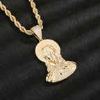 Hip-hop men's jewelry pendant 14k gold-plated/60mm*40mm/18.3g/pendant pendant necklace gift parents peace pendant