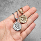 Jesus Minimal Pendant — Stainless Steel