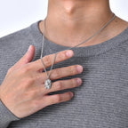 Military Dog Tag Stainless Steel Pendant Necklace